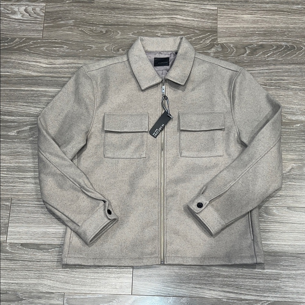 Marconi Tan Zip-Up Jacket